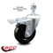 Service Caster 4 Inch Hard Rubber Wheel Swivel 1/2 Inch Threaded Stem Caster Total Lock Brake SCC SCC-TSTTL20S414-HRS-121315 - alternate 5